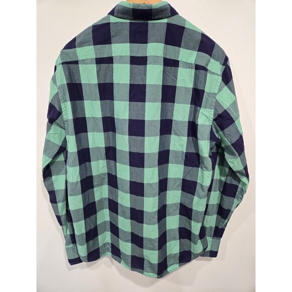 UNTUCKit Shirt Men's Size Large‎ Green Blue Plaid Bonarda Collared Button Up - Picture 6 of 6